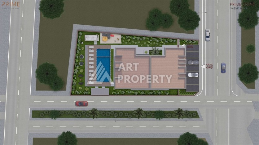 Квартиры в Газипаше в готовом бутик-комплексе. Квартиры 1+1 с бес% рассрочкой - Ракурс 9