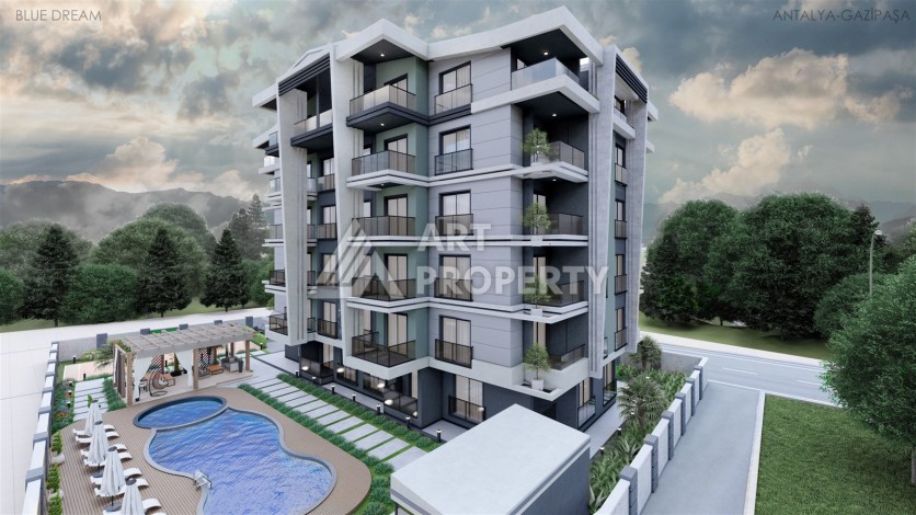 Бутик-резиденция с квартирами 1+1 и 2+1 в районе Пазарджи, Газипаша - Ракурс 0