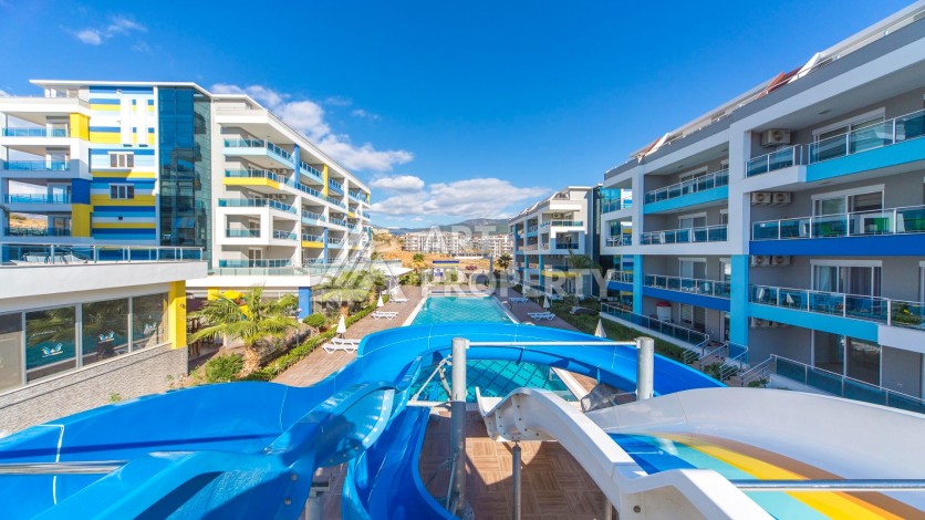 Меблированный дуплекс 2+1 в престижной резиденции района Кестель, 110 кв.м. - Ракурс 0