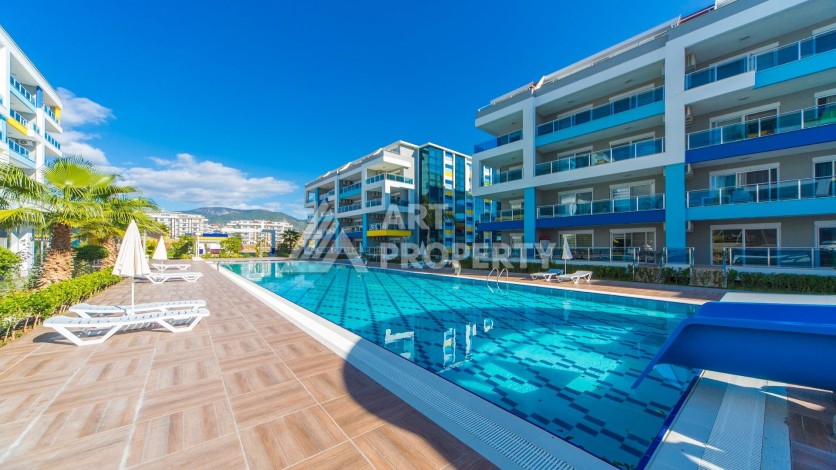 Меблированный дуплекс 2+1 в престижной резиденции района Кестель, 110 кв.м. - Ракурс 2