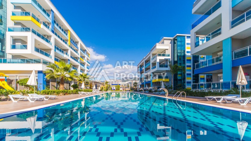 Меблированный дуплекс 2+1 в престижной резиденции района Кестель, 110 кв.м. - Ракурс 6