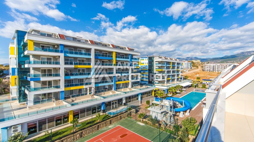 Меблированный дуплекс 2+1 в престижной резиденции района Кестель, 110 кв.м. - Ракурс 9