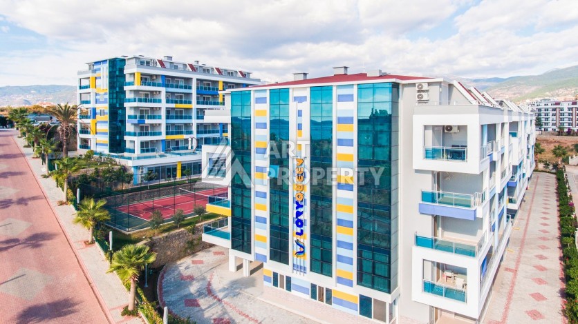 Меблированный дуплекс 2+1 в престижной резиденции района Кестель, 110 кв.м. - Ракурс 27