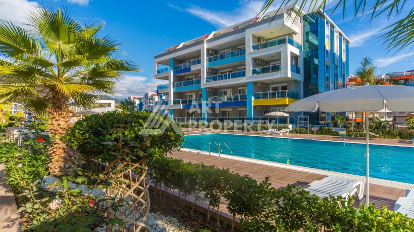 Меблированный дуплекс 2+1 в престижной резиденции района Кестель, 110 кв.м. - Ракурс 31