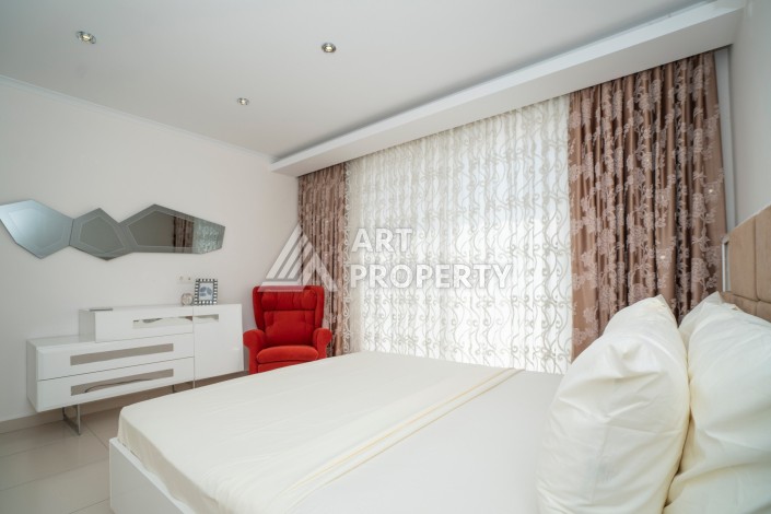 Меблированный дуплекс 2+1 в престижной резиденции района Кестель, 110 кв.м. - Ракурс 57