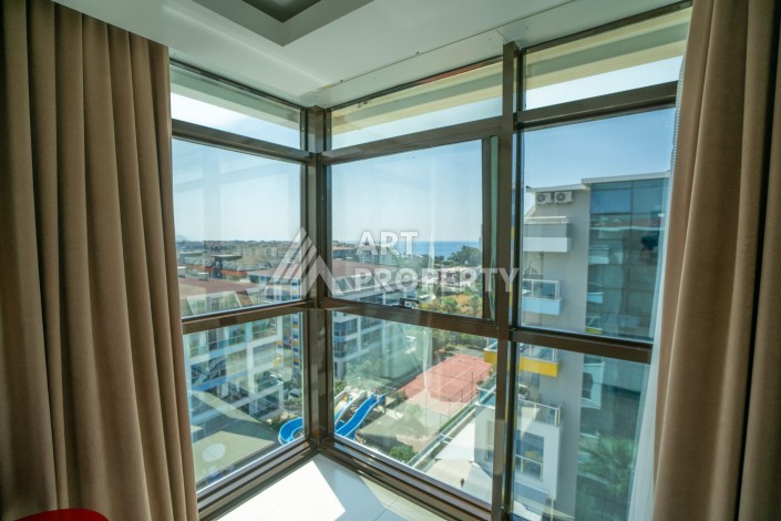 Меблированный дуплекс 2+1 в престижной резиденции района Кестель, 110 кв.м. - Ракурс 68