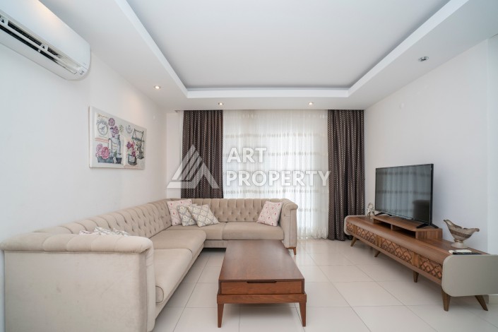 Меблированный дуплекс 2+1 в престижной резиденции района Кестель, 110 кв.м. - Ракурс 69