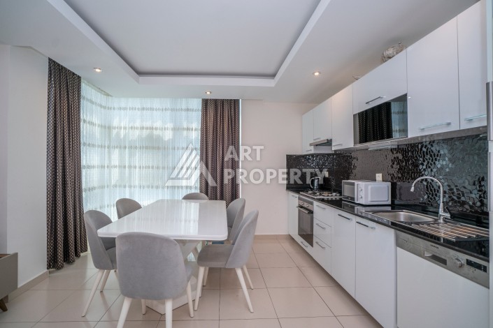 Меблированный дуплекс 2+1 в престижной резиденции района Кестель, 110 кв.м. - Ракурс 84