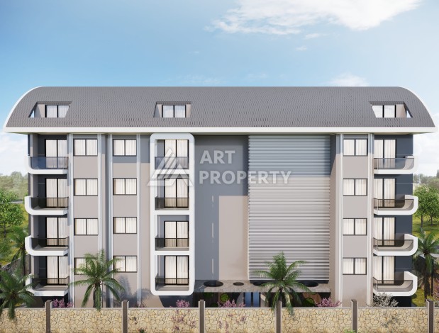 Новые квартиры 1+1 и 2+1 от 52 до 104 кв.м. в районе Оба, Аланья - Ракурс 3