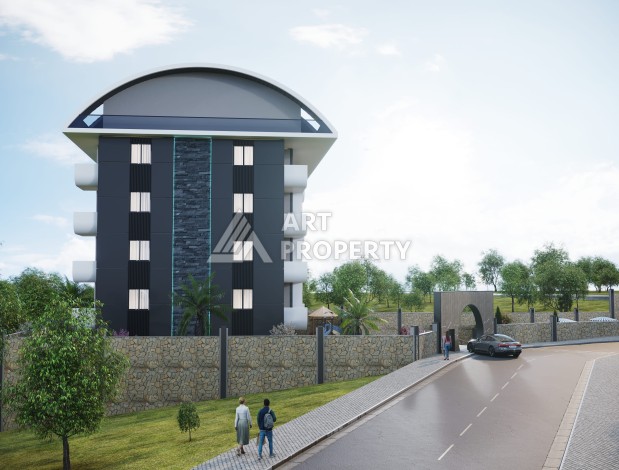 Новые квартиры 1+1 и 2+1 от 52 до 104 кв.м. в районе Оба, Аланья - Ракурс 4