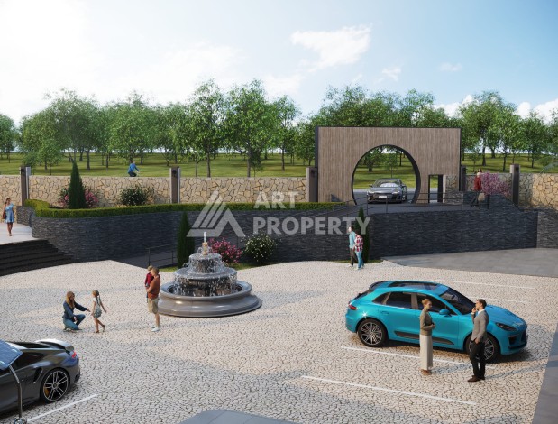 Новые квартиры 1+1 и 2+1 от 52 до 104 кв.м. в районе Оба, Аланья - Ракурс 6