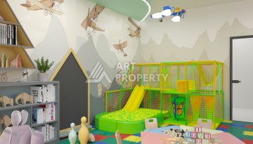 Новые квартиры 1+1 и 2+1 от 52 до 104 кв.м. в районе Оба, Аланья - Ракурс 14