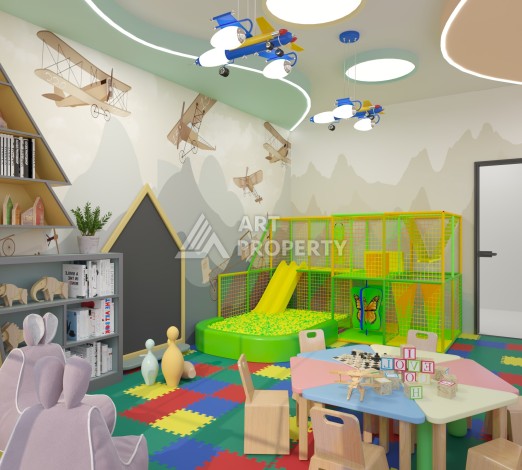 Новые квартиры 1+1 и 2+1 от 52 до 104 кв.м. в районе Оба, Аланья - Ракурс 13