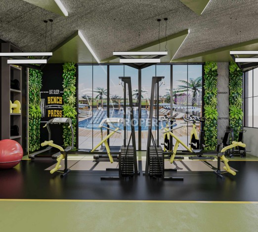 Новые квартиры 1+1 и 2+1 от 52 до 104 кв.м. в районе Оба, Аланья - Ракурс 15