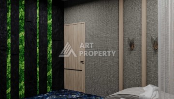 Новые квартиры 1+1 и 2+1 от 52 до 104 кв.м. в районе Оба, Аланья - Ракурс 19