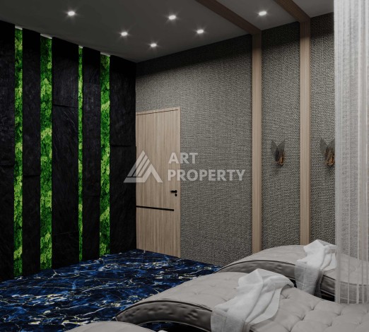 Новые квартиры 1+1 и 2+1 от 52 до 104 кв.м. в районе Оба, Аланья - Ракурс 18