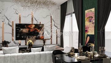 Новые квартиры 1+1 и 2+1 от 52 до 104 кв.м. в районе Оба, Аланья - Ракурс 25