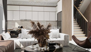 Новые квартиры 1+1 и 2+1 от 52 до 104 кв.м. в районе Оба, Аланья - Ракурс 26