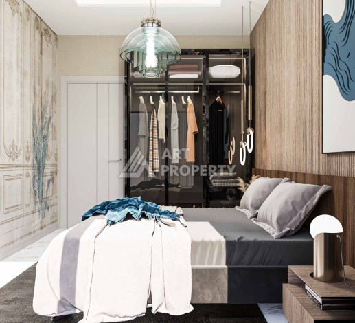 Новые квартиры 1+1 и 2+1 от 52 до 104 кв.м. в районе Оба, Аланья - Ракурс 26