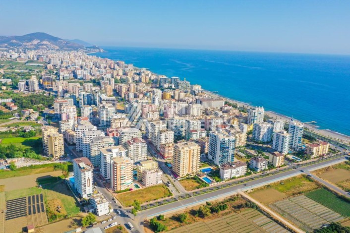 Квартира 2+1 с отдельной кухней в Махмутларе. Всего 400 метров до моря - Ракурс 36