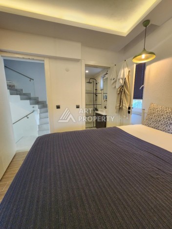 Уютная стильная вилла 3+1 с бассейном, 175 кв.м. Каргыджак, Алания - Ракурс 18