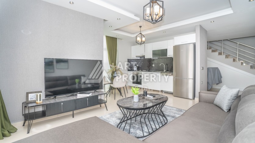 Двухуровневый пентхаус 2+1 в Кестеле всего в 200 метрах от моря - Ракурс 52