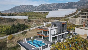 Роскошная вилла 3+2 с инфинити-бассейном и панорамным видом в Каргыджаке, 320 кв.м. - Ракурс 5