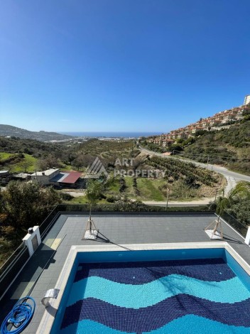 Роскошная вилла 3+2 с инфинити-бассейном и панорамным видом в Каргыджаке, 320 кв.м. - Ракурс 5