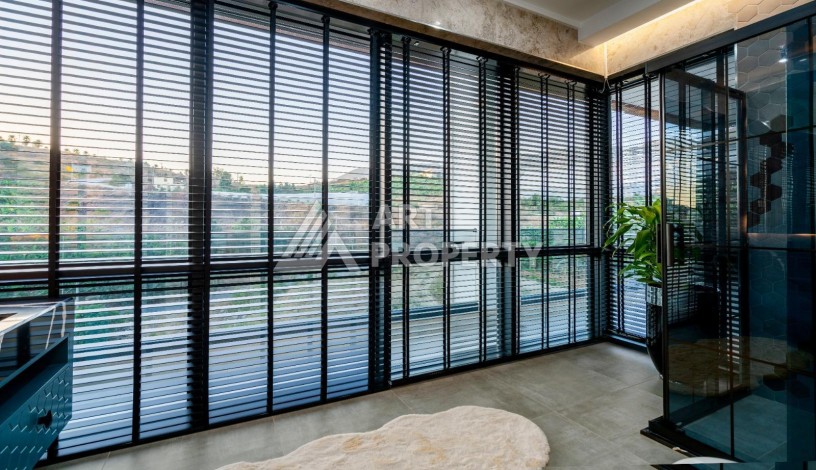 Роскошная вилла 3+2 с инфинити-бассейном и панорамным видом в Каргыджаке, 320 кв.м. - Ракурс 7