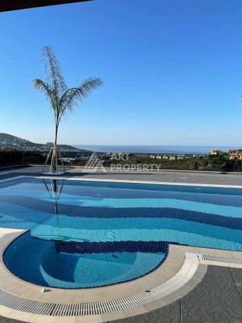 Роскошная вилла 3+2 с инфинити-бассейном и панорамным видом в Каргыджаке, 320 кв.м. - Ракурс 8