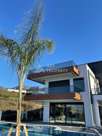 Роскошная вилла 3+2 с инфинити-бассейном и панорамным видом в Каргыджаке, 320 кв.м. - Ракурс 14