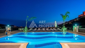 Роскошная вилла 3+2 с инфинити-бассейном и панорамным видом в Каргыджаке, 320 кв.м. - Ракурс 23