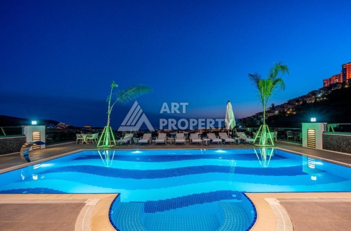 Роскошная вилла 3+2 с инфинити-бассейном и панорамным видом в Каргыджаке, 320 кв.м. - Ракурс 22