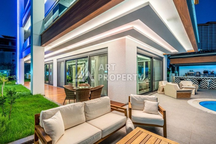 Роскошная вилла 3+2 с инфинити-бассейном и панорамным видом в Каргыджаке, 320 кв.м. - Ракурс 25