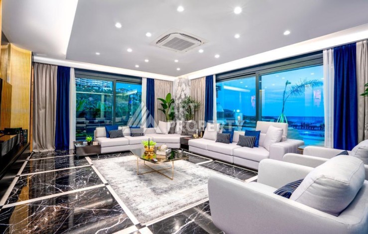 Роскошная вилла 3+2 с инфинити-бассейном и панорамным видом в Каргыджаке, 320 кв.м. - Ракурс 33