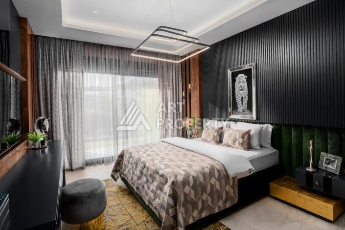 Роскошная вилла 3+2 с инфинити-бассейном и панорамным видом в Каргыджаке, 320 кв.м. - Ракурс 42