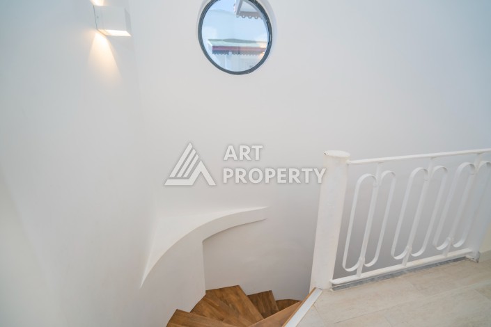 Просторная вилла 2+2 с панорамным видом на море в экологически чистом Демирташ - Ракурс 27