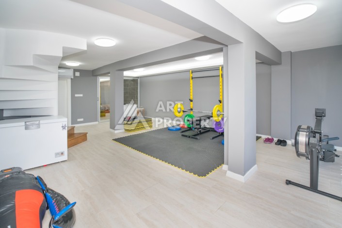 Просторная вилла 2+2 с панорамным видом на море в экологически чистом Демирташ - Ракурс 37