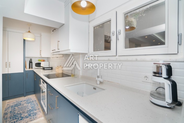 Просторная вилла 2+2 с панорамным видом на море в экологически чистом Демирташ - Ракурс 40