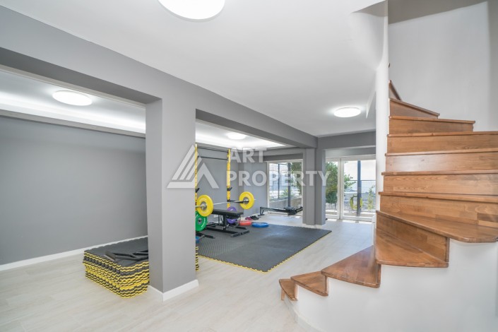 Просторная вилла 2+2 с панорамным видом на море в экологически чистом Демирташ - Ракурс 43