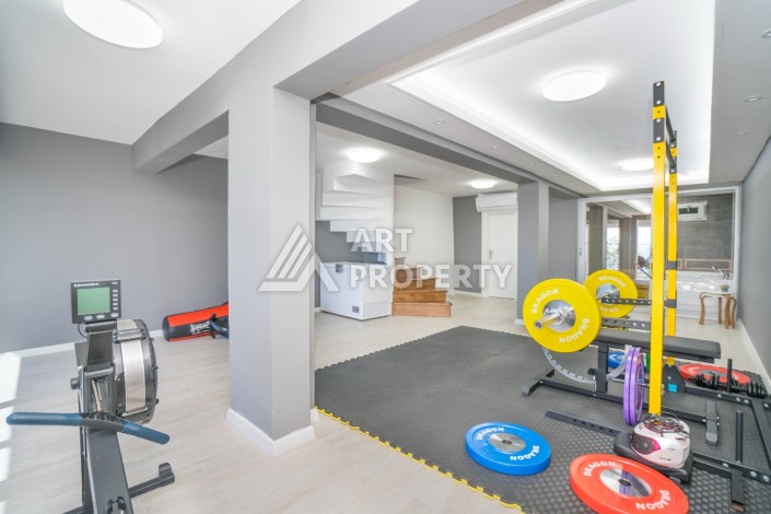 Просторная вилла 2+2 с панорамным видом на море в экологически чистом Демирташ - Ракурс 46