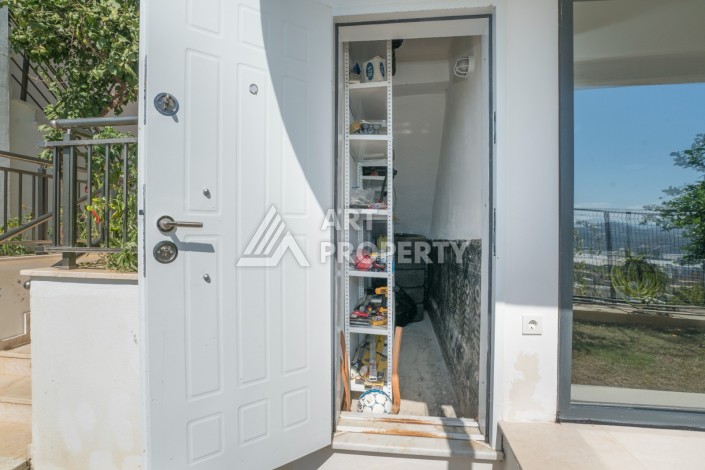 Просторная вилла 2+2 с панорамным видом на море в экологически чистом Демирташ - Ракурс 51