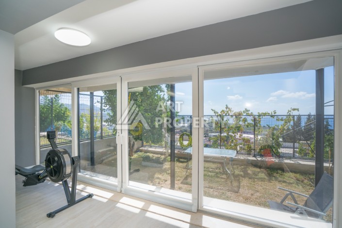 Просторная вилла 2+2 с панорамным видом на море в экологически чистом Демирташ - Ракурс 52