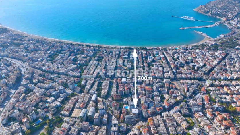 Квартиры от 59 кв.м. в центре Алании. Новый бутик-комплекс с инфраструктурой. - Ракурс 1