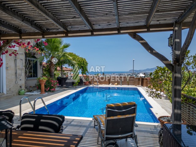 Большая вилла 3+1 с частным бассейном, 410 кв.м. Каргыджак, Алания - Ракурс 9