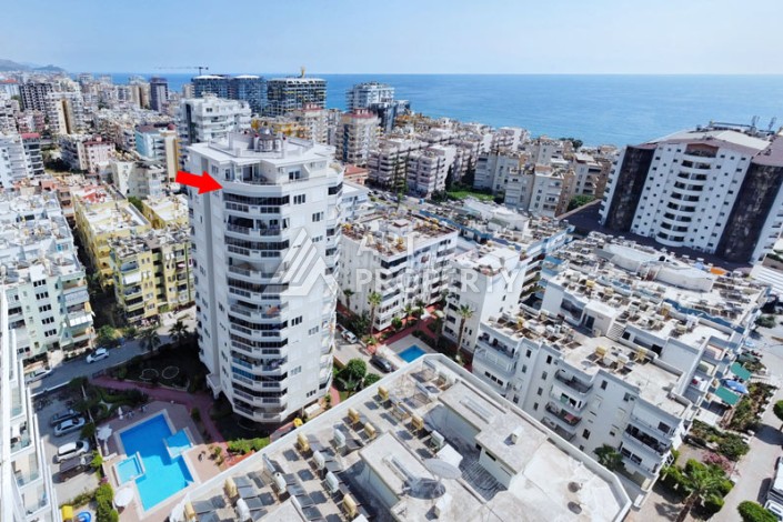 Пентхаус 3+1 с панорамным видом на море и горы в районе Махмутлар - Ракурс 4