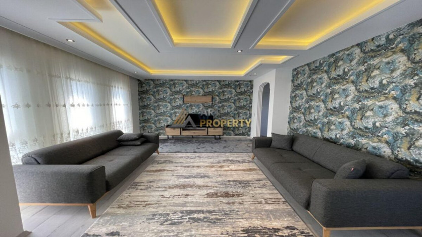 Двухуровневая меблированная квартира в районе Авсаллар, Алания, 150 м2 - Ракурс 21