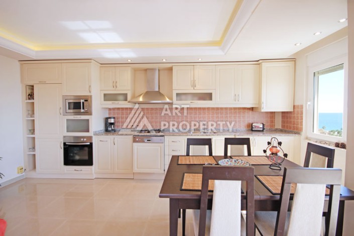 Просторный пентхаус 4+1 с панорамным видом на Средиземное море в Махмутларе - Ракурс 5