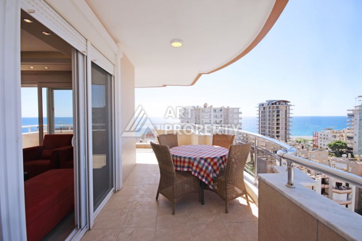 Просторный пентхаус 4+1 с панорамным видом на Средиземное море в Махмутларе - Ракурс 13