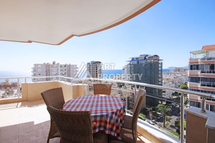 Просторный пентхаус 4+1 с панорамным видом на Средиземное море в Махмутларе - Ракурс 14